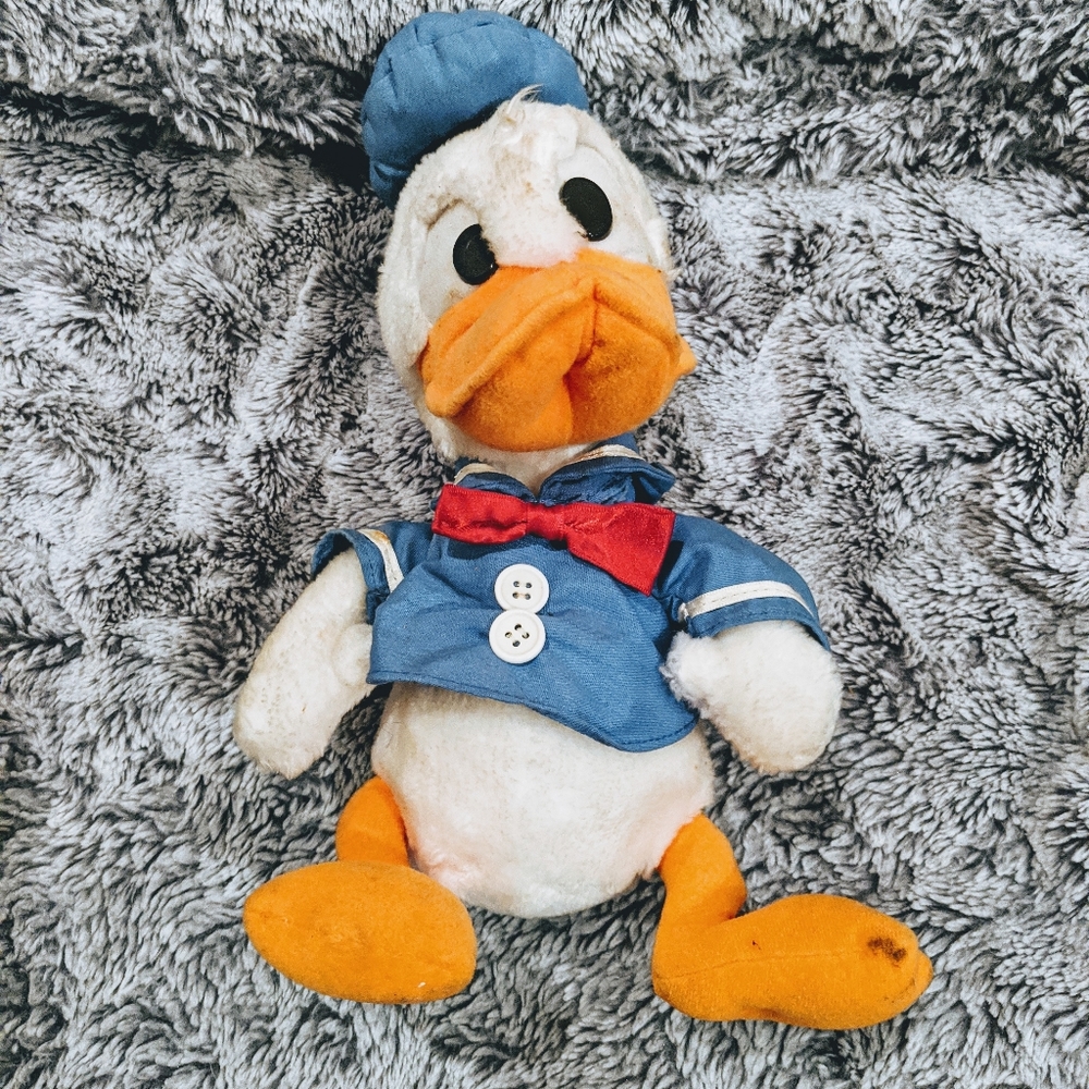 80s Donald Duck Vintage Applause Stuffed Animal